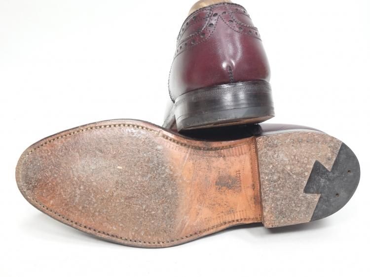 866 / 0306 極上 オールデン カーフ メダリオンキャップトゥ 6.5E