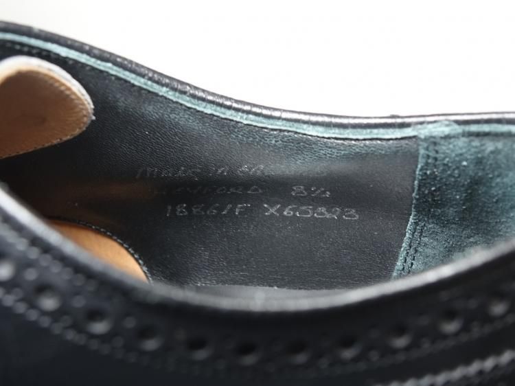 639 / 0424 極上 チーニー HEYFORD ウィングチップ 8.5F ブラック