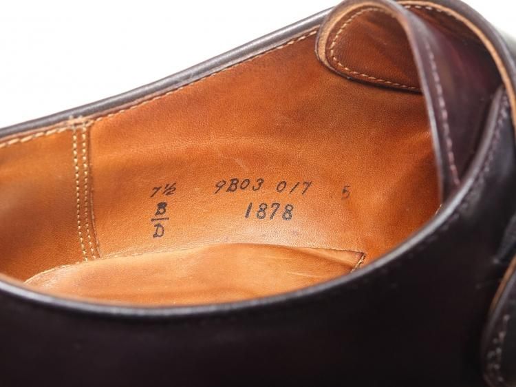 329 / 0528 極上 オールデン コードバン シングルモンク 7.5D