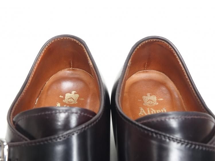 329 / 0528 極上 オールデン コードバン シングルモンク 7.5D