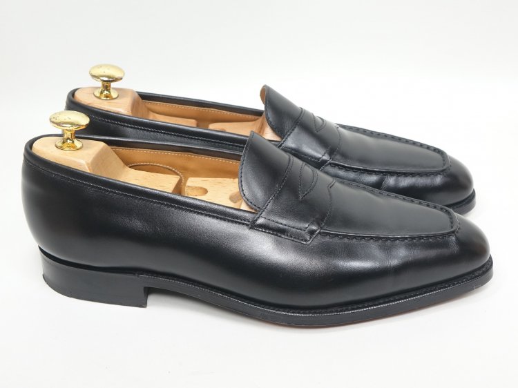 Edward green #E100 PIMLICOー6.5E Navy - ドレス/ビジネス