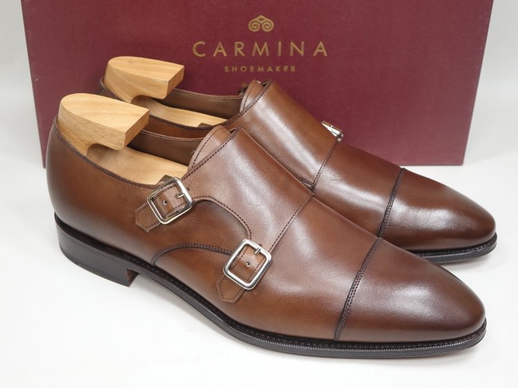 カルミナ (Carmina) | モンク | ブラック | サイズ7 1/2 - ドレス/ビジネス