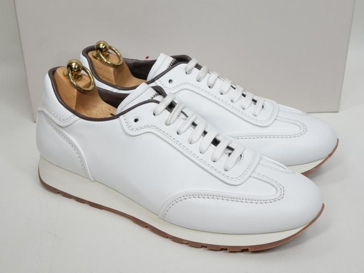 636 / 0820 使用1回位 ブリオーニ Brioni レザースニーカー 7 ホワイト - SHOESAHOLIC シューホリック 公式 |  高級中古靴専門の通販と買取ストア