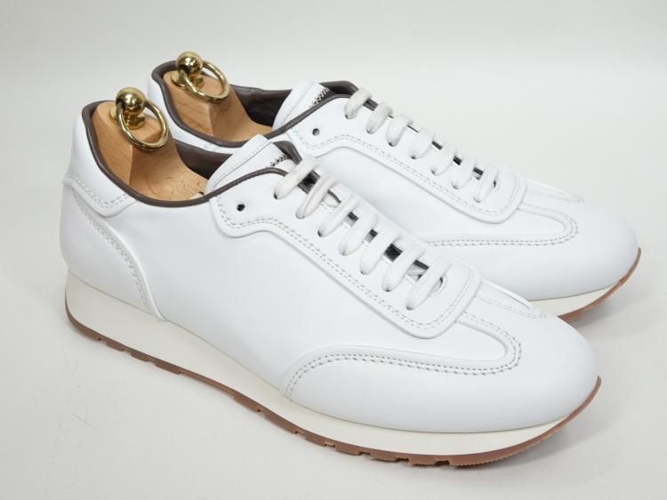 636 / 0820 使用1回位 ブリオーニ Brioni レザースニーカー 7 ホワイト - SHOESAHOLIC シューホリック 公式 |  高級中古靴専門の通販と買取ストア