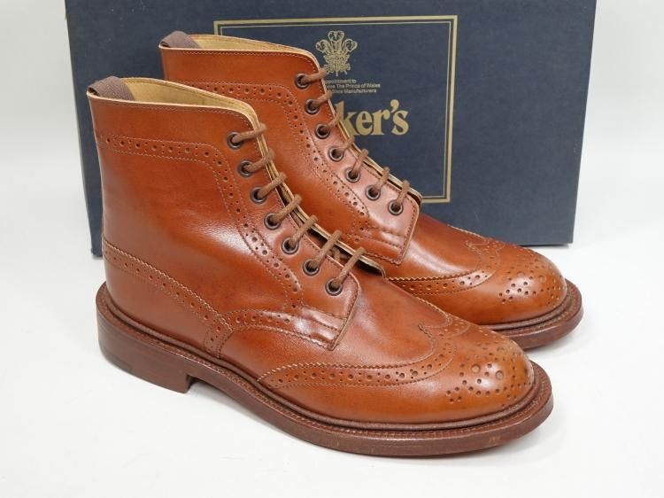 試着程度】超美品！Tricker´sトリッカーズ L6439 ブローグブーツ-