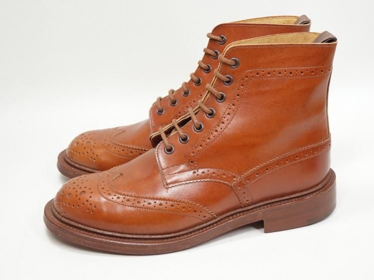 試着程度】超美品！Tricker´sトリッカーズ L6439 ブローグブーツ-