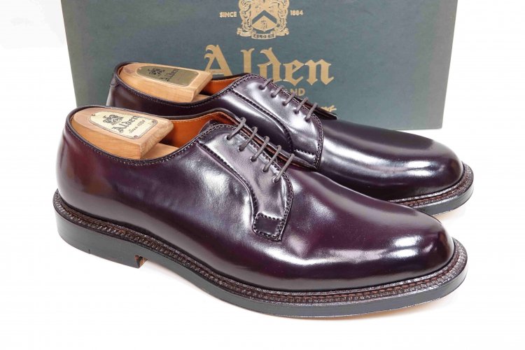 新品　希少 アンラインド Alden 2938F 7D バリーラスト コードバン