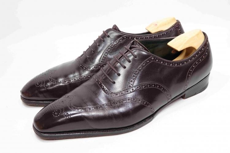 使用少　イングランド製　ジョージクレバリー　ウイングチップ GEORGE CLEVERLEY ウイングチップ 8.5E ジョージクレバリー