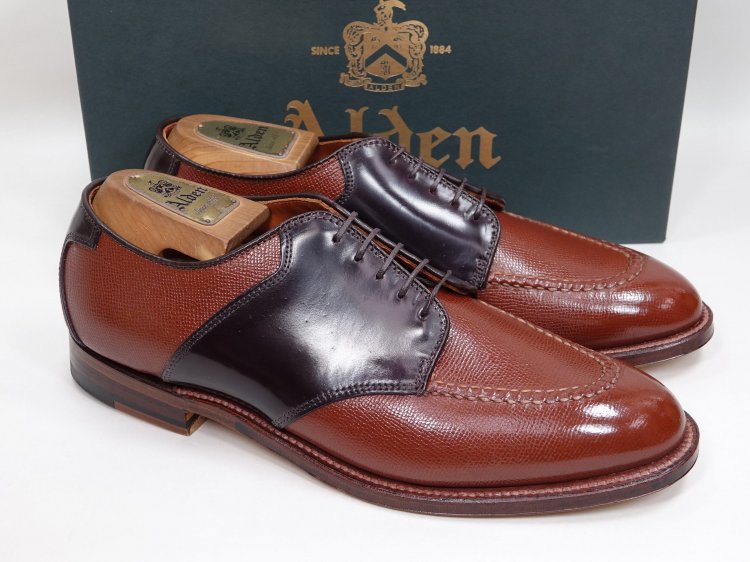 Alden コンビ サドルシューズ オールデン 短靴 レア 美品 8.5-