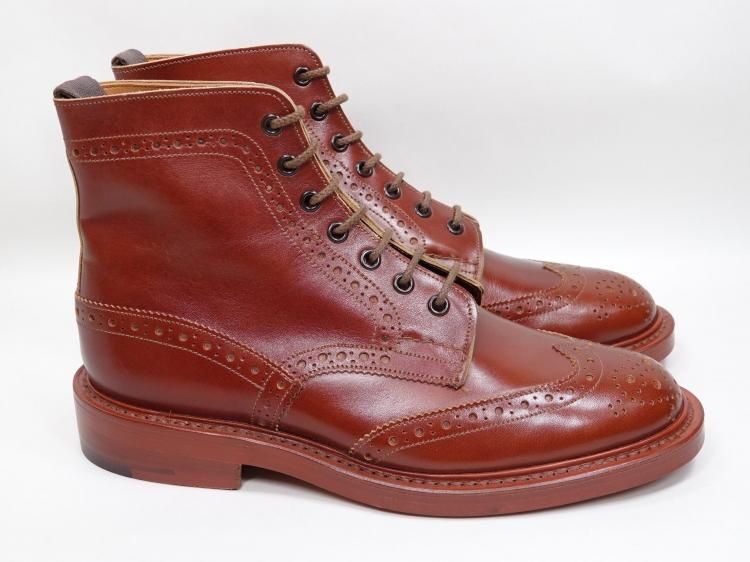 221.TRICKER'S M7694 カントリーブーツ 別注品 UK8.5ツヤ感は写真の通り良好です