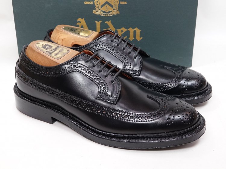 美品 Alden オールデン 9751 ロングウイングチップ バリーラスト