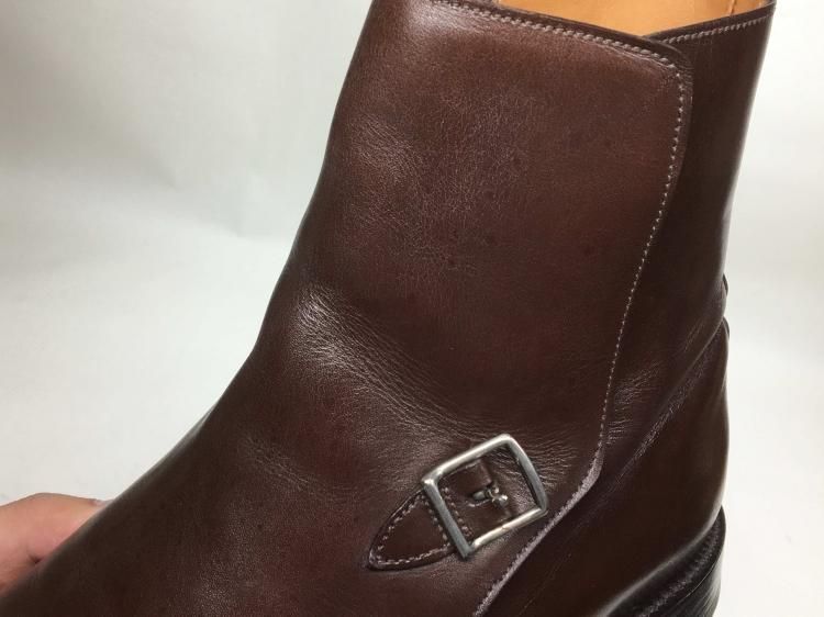 ジョン ロブ〉ジョッパー ブーツ ブラウン スエード 8E