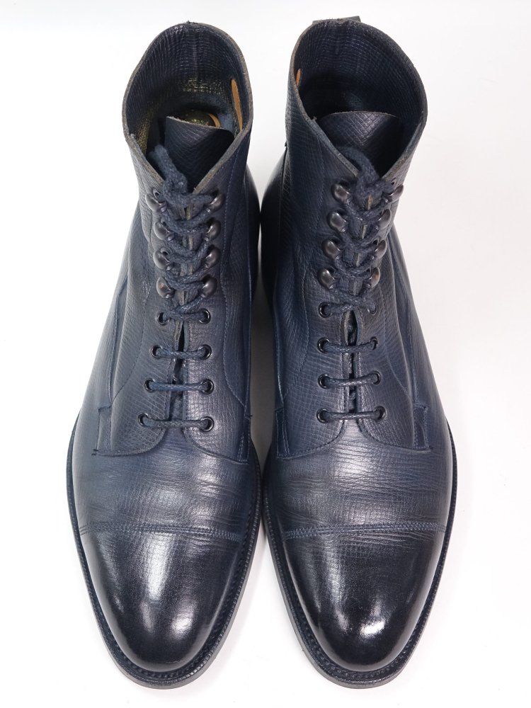 927 / 0308 極上 エドワードグリーン ユタカーフ ストレートチップブーツ GALWAY 6D ネイビー - SHOESAHOLIC  シューホリック 公式 | 高級中古靴専門の通販と買取ストア