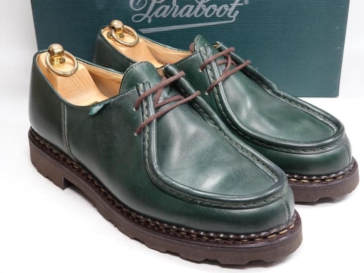 Drawer 別注 パラブーツ Paraboot ミカエル グリーン - 靴