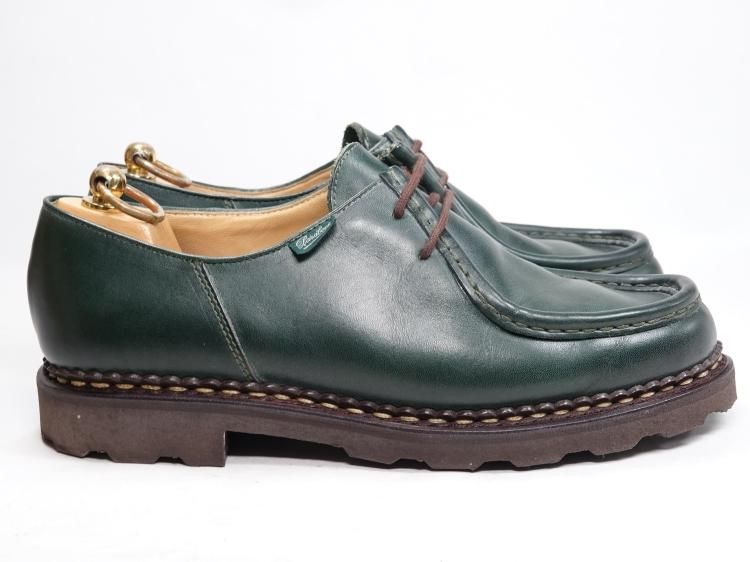 早い者勝ち！希少カラー！美品　paraboot  ミカエル　ダークグリーン　41ヒール3