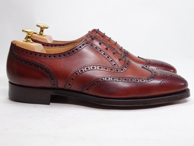 976.CROCKETTJONES FINSBURY ウィングチップ 7F - ドレス