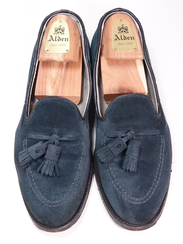 Alden】オールデン 36204F タッセル ローファー ネイビー スエード 靴