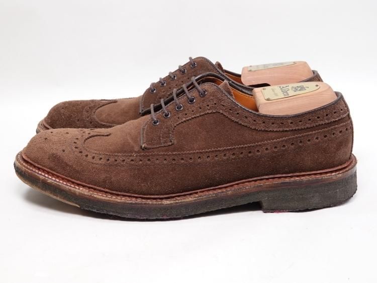 Alden #97965 SHIPS別注 ブラウンスエードウィングチップシューズ