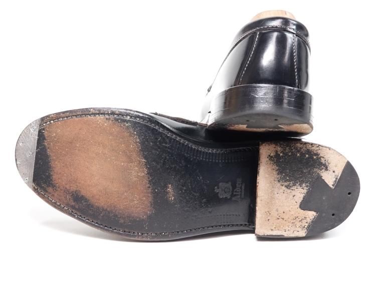 オールデン　コードバンローファー　6D ブラック 504 / 0605 極上 オールデン ローファー ブラック コードバン 6D