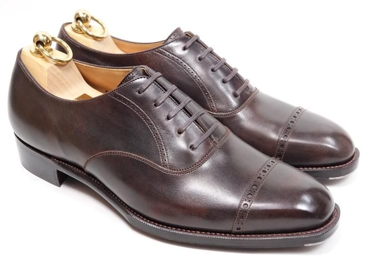 ※SALE【Santoni／サントーニ】キャップトゥ・6 1/2・ダークブラウン商品紹介