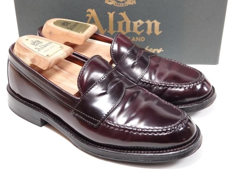 正規箱純正シューズ袋Alden オールデン “7140” CORDOVAN Penny Loafer