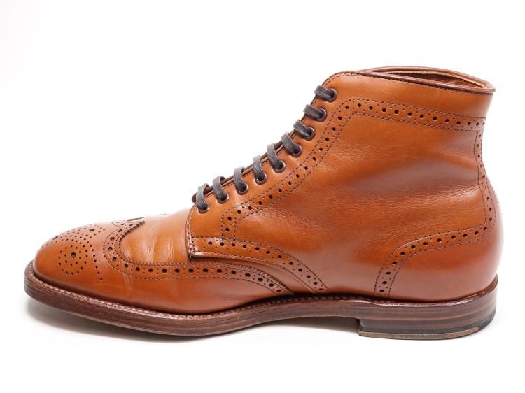 ALDEN オールデン ライトブラウン カーフ Uチップ 7 ALDEN オールデン 7.5D #N5605 ブラウン Vチップ カーフ