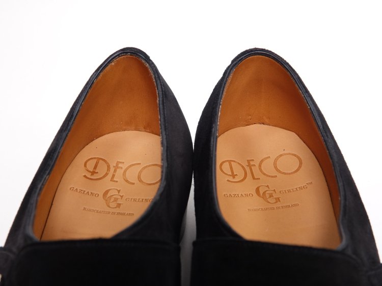 976 / 0824 試着程度 ガジアーノ&ガーリング 最上級ライン DECO デコ HAMPTON ハンプトン ブラック スエード 6E #DECO  - SHOESAHOLIC シューホリック 公式 | 高級中古靴専門の通販と買取ストア
