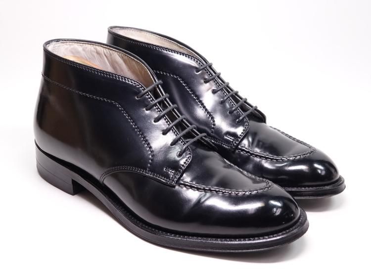 150 / 1009 使用数回 オールデン モックトゥ 6アイレットチャッカブーツ ブラック コードバン 6D ＃86347 -  SHOESAHOLIC シューホリック 公式 | 高級中古靴専門の通販と買取ストア