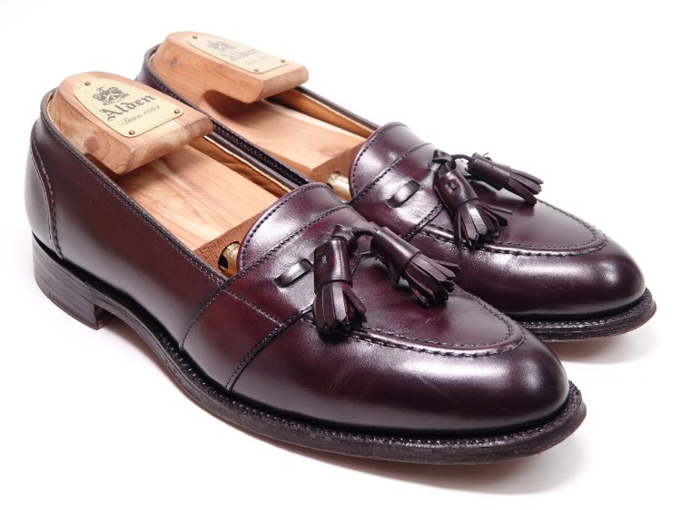 Alden 693 Burgundy Tassel Loafers ドレス | filmekimi.iksv.org