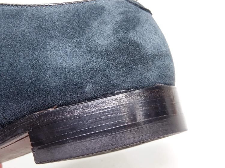 363 / 1124 極上 オールデン Vチップ ネイビー スエード 8.5D ＃N7601