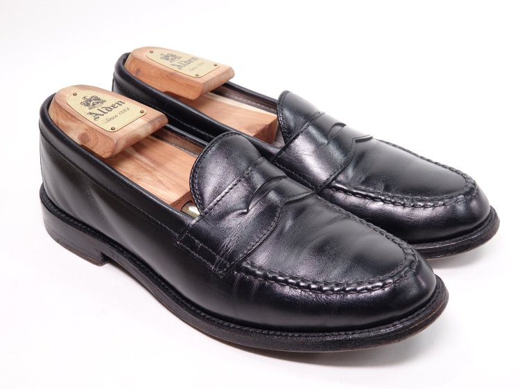 609 / 1125 中古 オールデン ローファー ブラック カーフ 7.5D ＃981 - SHOESAHOLIC シューホリック 公式 |  高級中古靴専門の通販と買取ストア