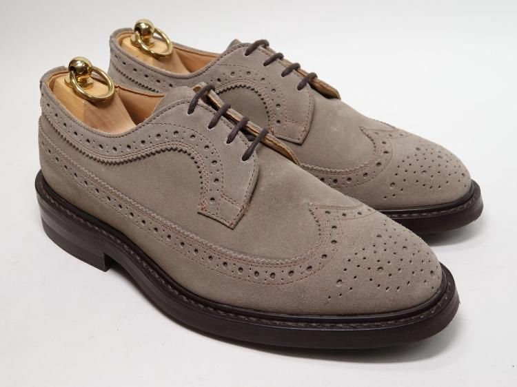 トリッカーズ tricker's ウィングチップシューズ サイズ7 スウェード