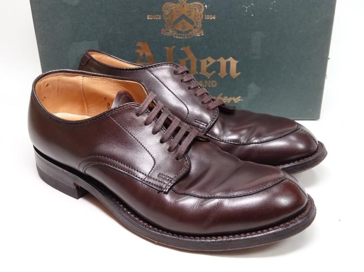 Alden Vチップ ブラウン Leather Soul別注 US 6.5 - ドレス/ビジネス