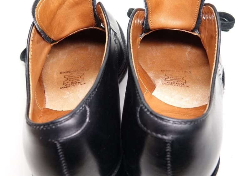 オールデン Alden 53711 6D 602 / 1226 極上 オールデン プレーントゥ ブラック カーフ 6D