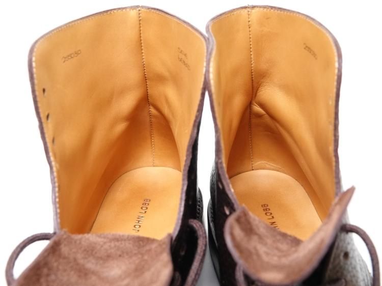 838 / 0129 使用数回 ジョンロブ SKYE ダークブラウン パイソン？ 6E