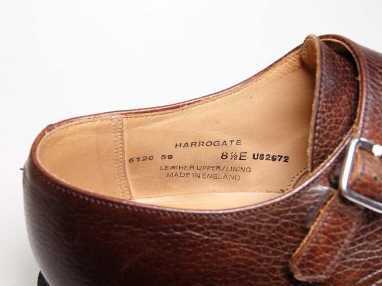 842 / 0222 極上 クロケット＆ジョーンズ HARROGATE ダークブラウン グレインレザー 8.5E - SHOESAHOLIC  シューホリック 公式 | 高級中古靴専門の通販と買取ストア