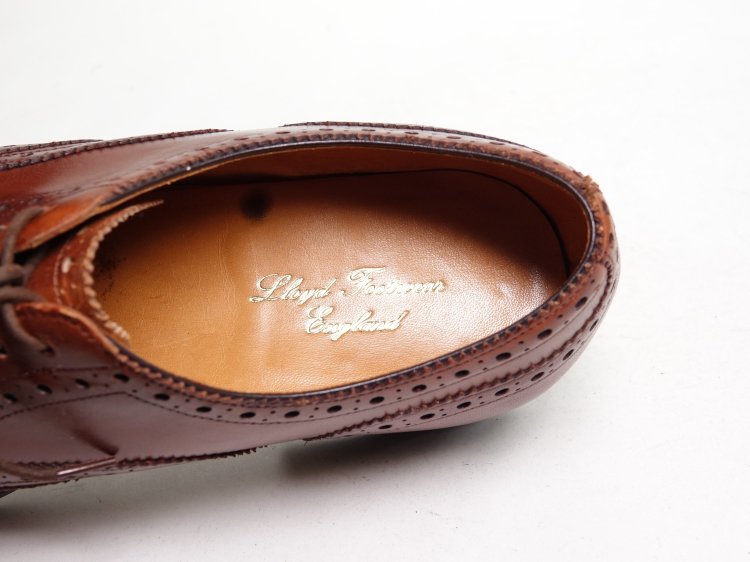 994 / 0301 極上 ロイドフットウェア （エドワードグリーン製） フルブローグ ブラウン カーフ 5.5E ＃202 -  SHOESAHOLIC シューホリック 公式 | 高級中古靴専門の通販と買取ストア