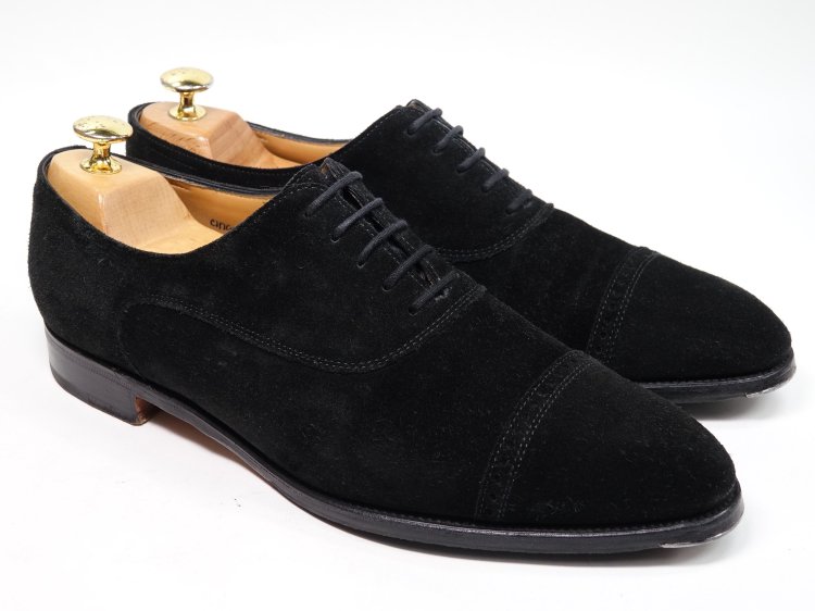 051 / 0307 美品 ジョンロブ CHIGWELL ブラック スエード 7E ＃2511 - SHOESAHOLIC シューホリック 公式 |  高級中古靴専門の通販と買取ストア