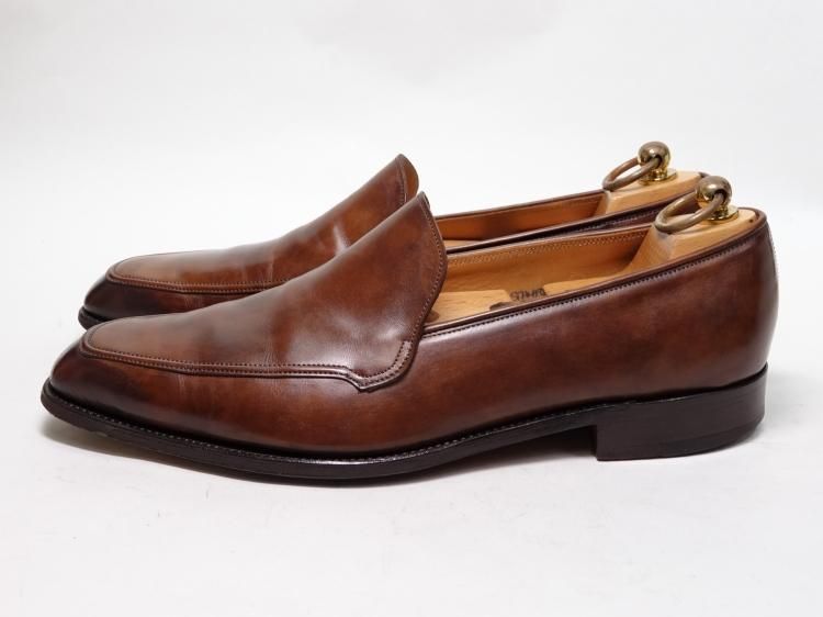 【極美品】ジョンロブ SHAW 2410 ローファー シングルモンク ブラウン ジョンロブ John Lobb FOULD フォウルド 8695 ブラウン レザー