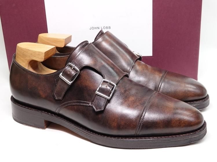 JOHNLOBB ウィリアム9.5DブラウンミュージアムカーフCHU - ドレス/ビジネス