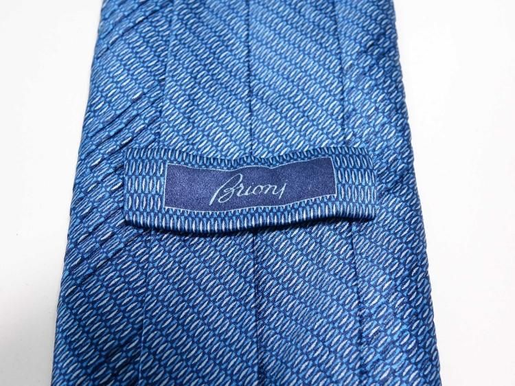 [美品]Brioni ネクタイ ライトブルー シルク100% NT173 / 0621 使用数回 ブリオーニ BRIONI ネクタイ シルク100
