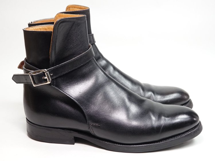 608 / 0727 美品 シュナイダーブーツ ジョッパーブーツ ブラック カーフ 7 - SHOESAHOLIC シューホリック 公式 |  高級中古靴専門の通販と買取ストア