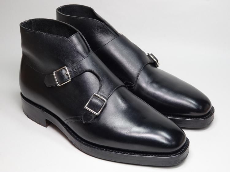 在庫特価品 JOHN LOBB◇DEBEE/ダブルモンクストラップ/内側ダメージ有