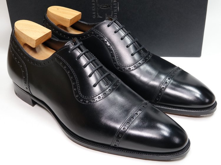 796 / 0815 使用数回 ガジアーノ&ガーリング セントジェームス ST JAMES ブラック カーフ 9E #DG70 -  SHOESAHOLIC シューホリック 公式 | 高級中古靴専門の通販と買取ストア
