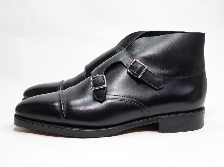 /  使用数回 ジョンロブ ウィリアム2ブーツ ブラック カーフ 6E ＃   SHOESAHOLIC シューホリック 公式    高級中古靴専門の通販と買取ストア