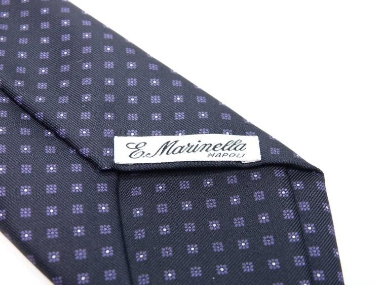 マリネッラ　ネクタイ　ネイビー TIES 】ソリッドタイ ネイビー・マリネッラブルーのご紹介！ | E