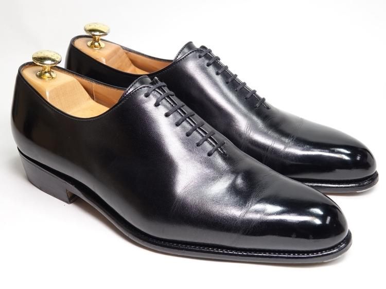 J.M. Weston ブラック スリッポン（ホールカット） 24.5cm【美品】 ファッション J.M. Weston ブラック スリッポン