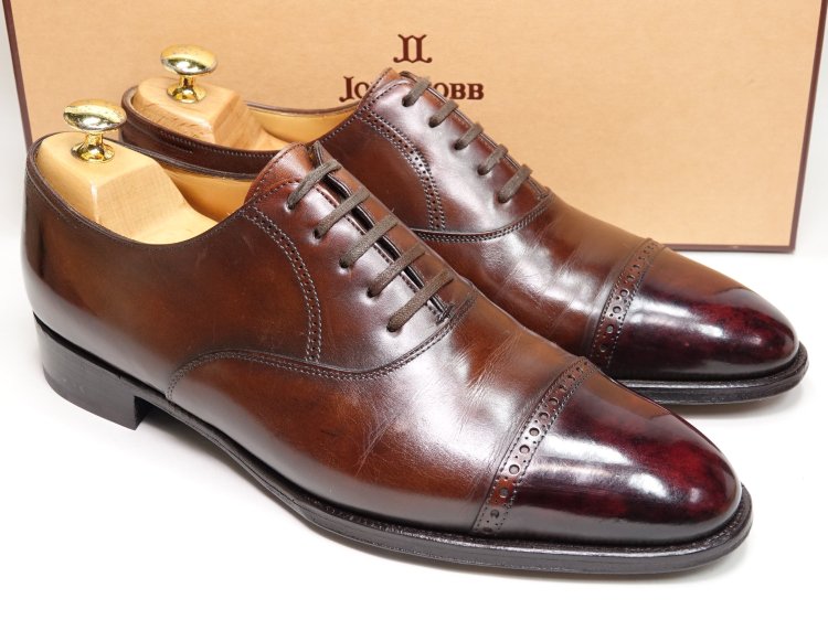 898 / 0416 中古 ジョンロブ フィリップ2 PHILIP2 ダークブラウン カーフ 7D ＃7000 - SHOESAHOLIC  シューホリック 公式 | 高級中古靴専門の通販と買取ストア