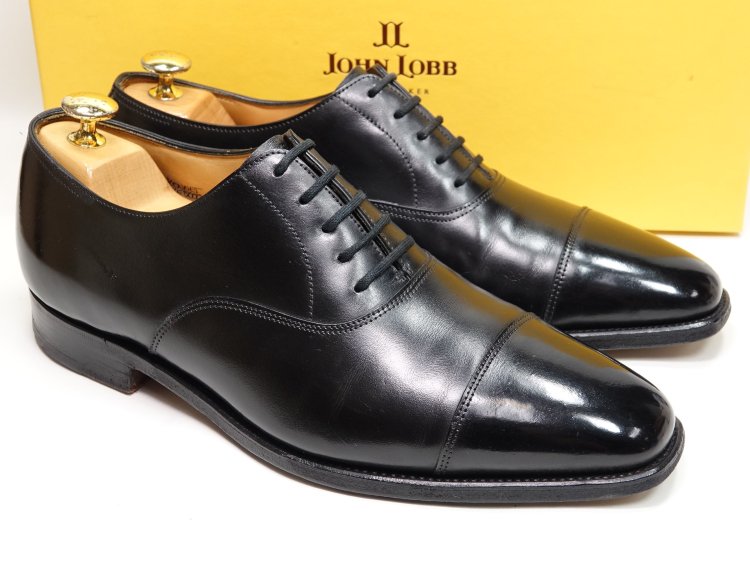 984 / 0428 美品 ジョンロブ KENNET ブラック カーフ 7E ＃8000 - SHOESAHOLIC シューホリック 公式 |  高級中古靴専門の通販と買取ストア