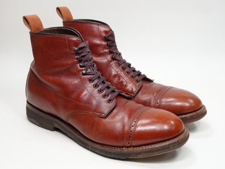 オールデン キッドカーフ ブラウン キャップトゥブーツ 9D オールデン キッドカーフ ブラウン キャップトゥブーツ 9D